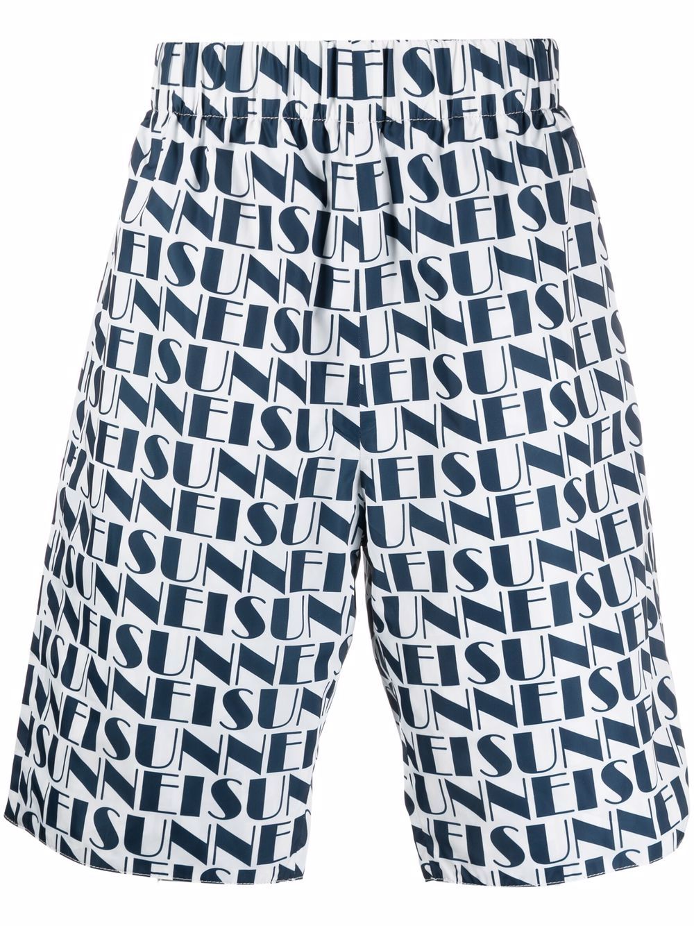 Sunnei logo-print reversible shorts - White von Sunnei