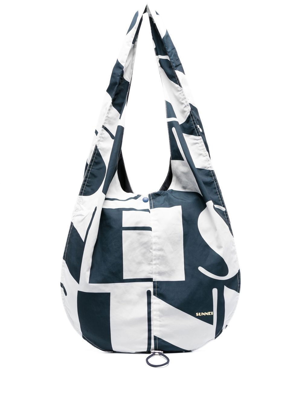 Sunnei logo-print tote bag - Blue von Sunnei