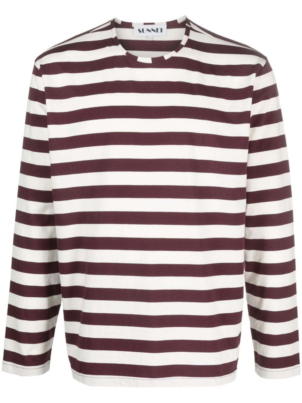 Sunnei long-sleeve striped T-shirt - Neutrals von Sunnei