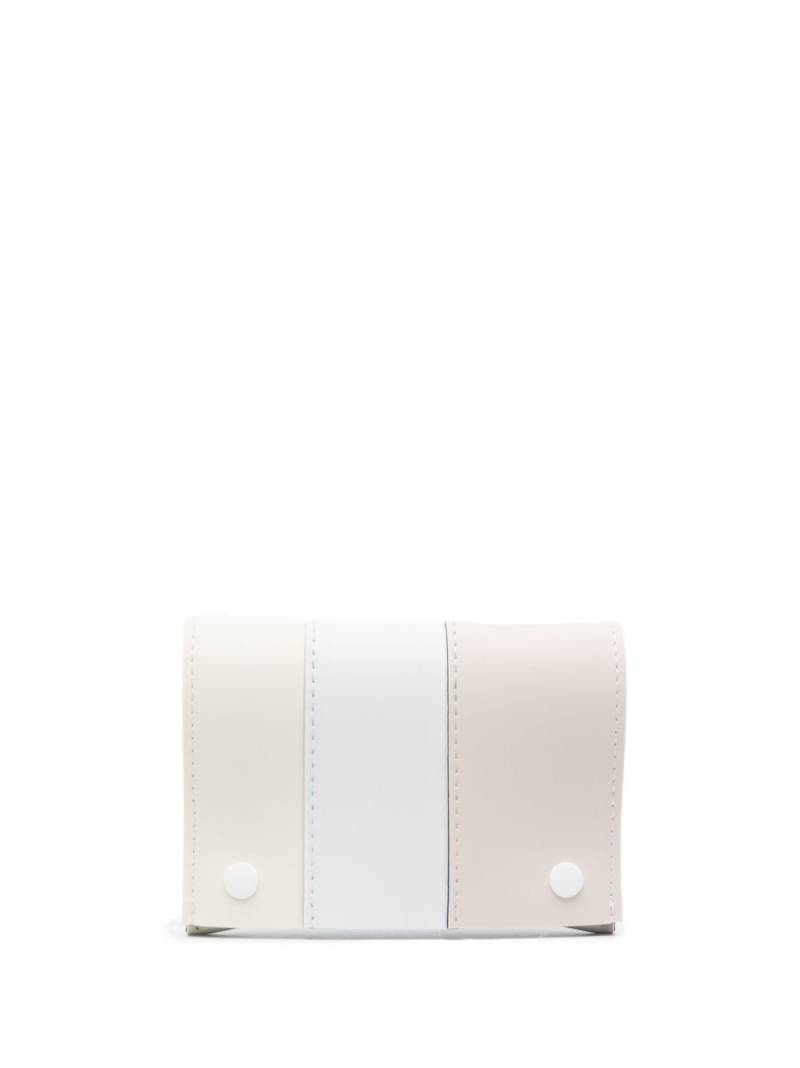 Sunnei panelled-design leather wallet - White von Sunnei