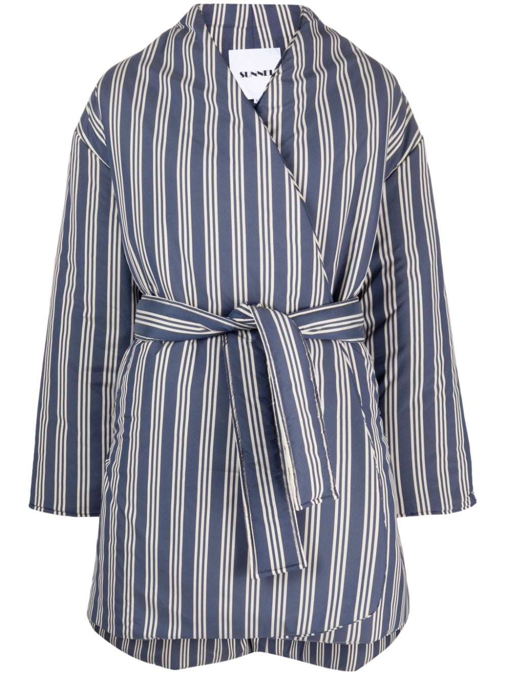 Sunnei reversible striped coat - Blue von Sunnei