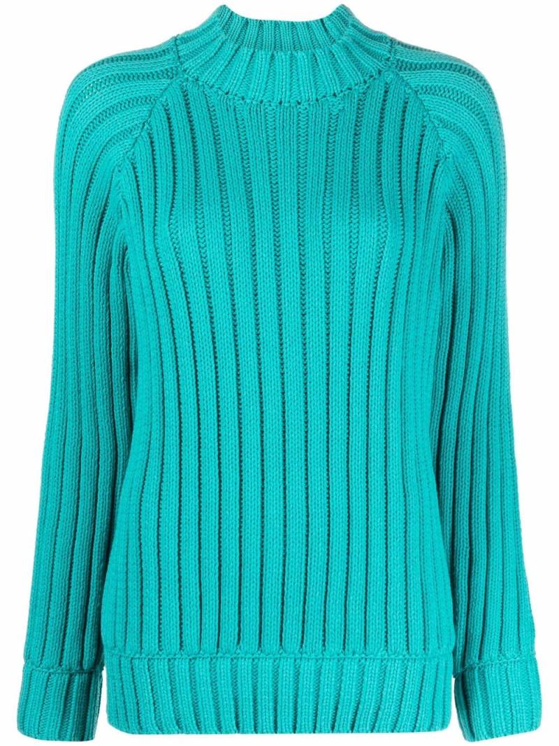 Sunnei ribbed knit jumper - Blue von Sunnei