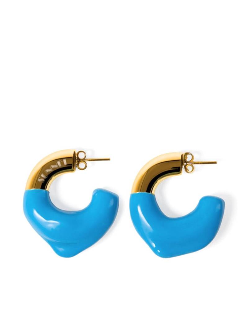 Sunnei rubberised-detail earrings - Gold von Sunnei