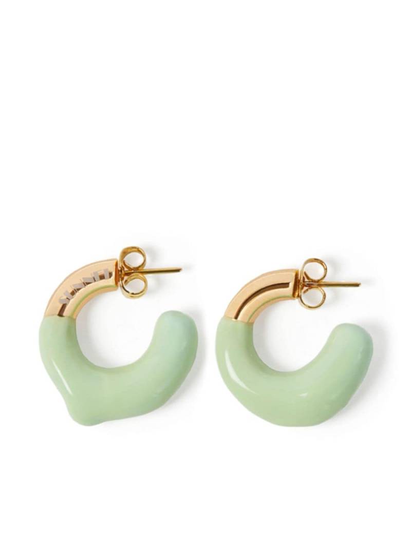 Sunnei rubberised-detail earrings - Gold von Sunnei