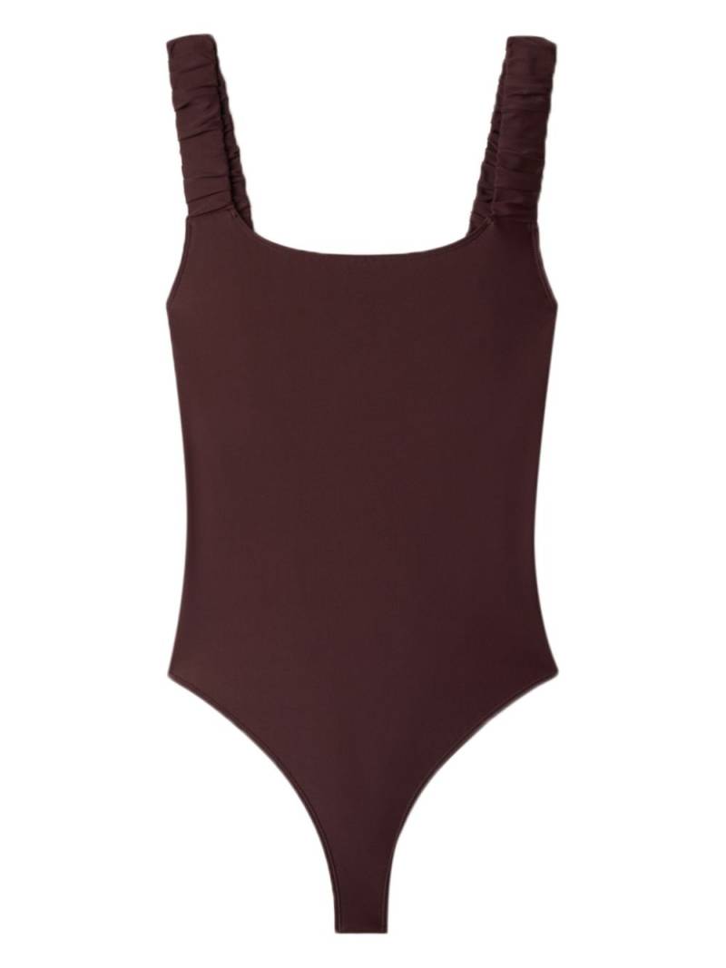 Sunnei ruched swimsuit - Brown von Sunnei