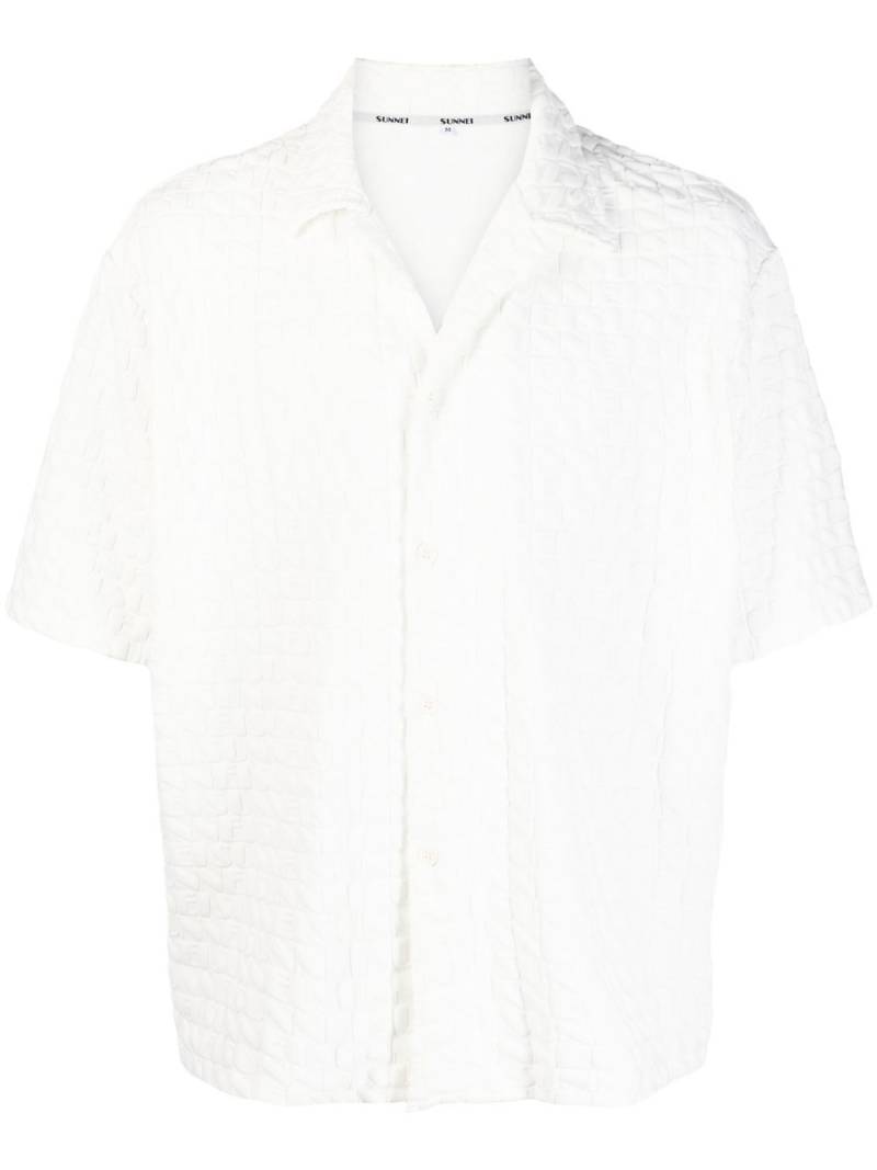 Sunnei shortsleeved cotton shirt - White von Sunnei