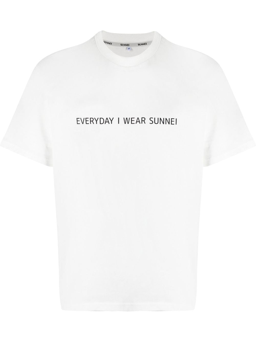 Sunnei slogan-print cotton T-shirt - White von Sunnei