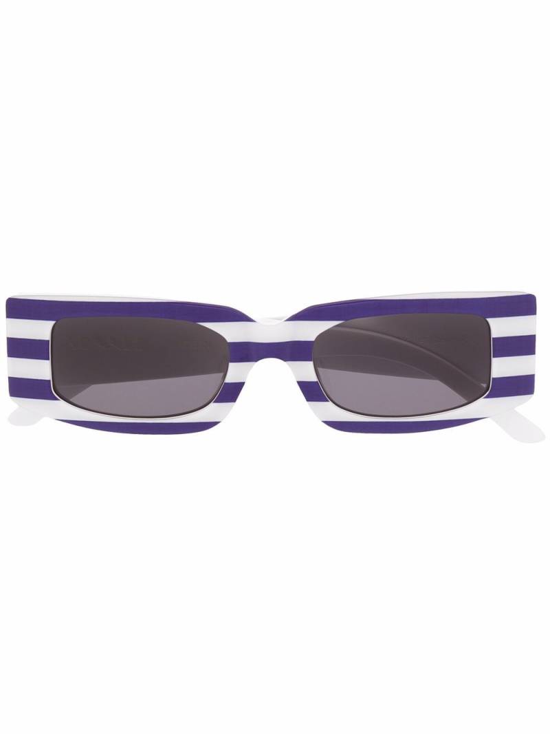 Sunnei square-frame striped sunglasses - Blue von Sunnei