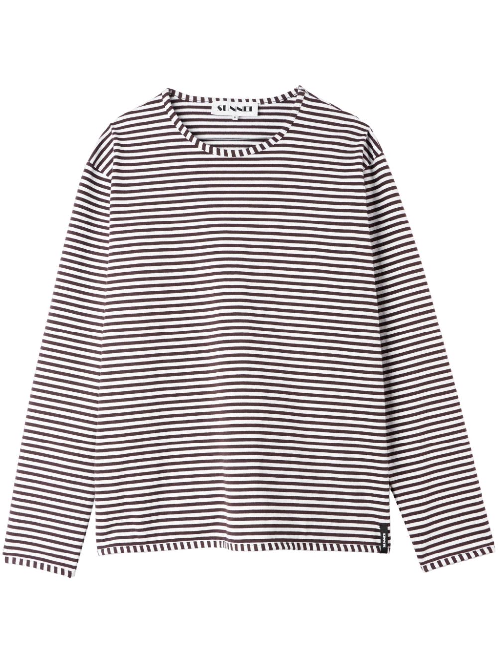 Sunnei striped T-shirt - Brown von Sunnei