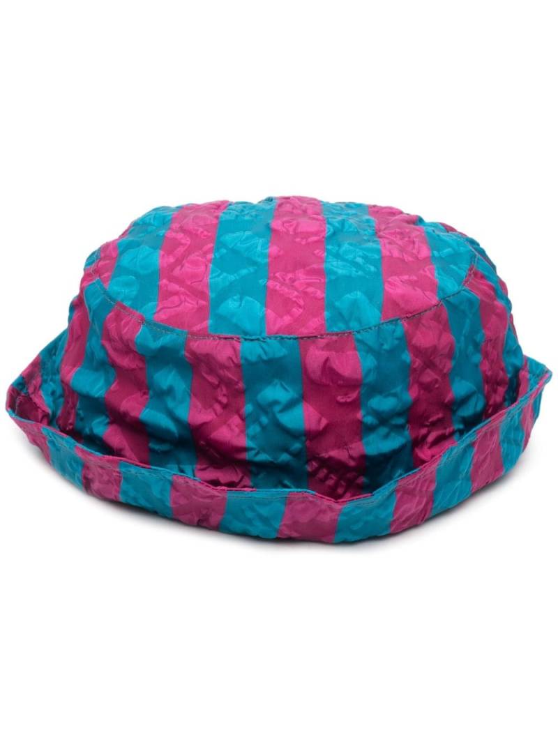 Sunnei striped bucket hat - Blue von Sunnei