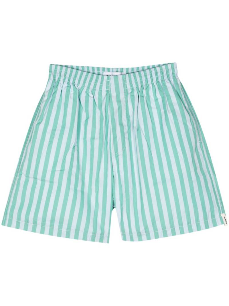 Sunnei striped cotton bermuda shorts - Green von Sunnei