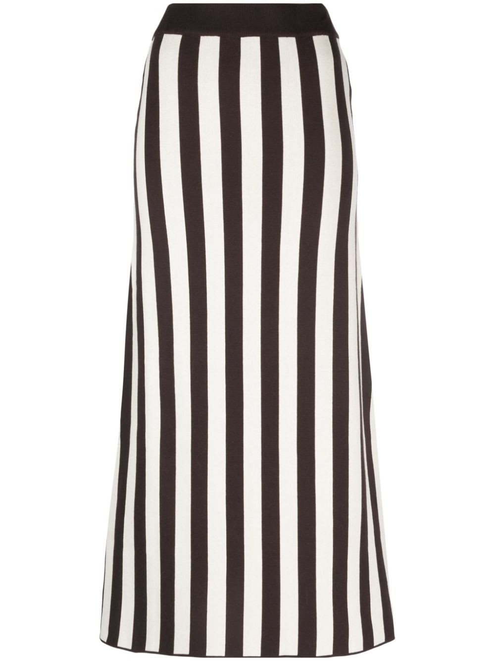 Sunnei striped long knitted skirt - Brown von Sunnei