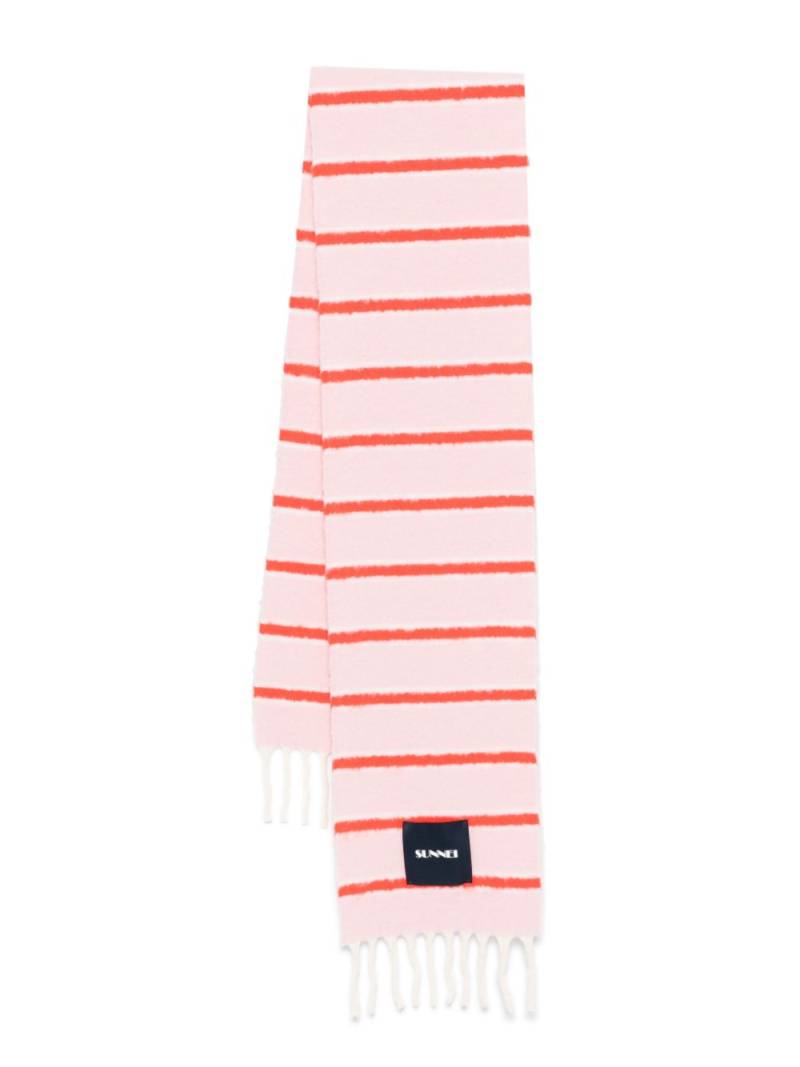 Sunnei striped scarf - Pink von Sunnei