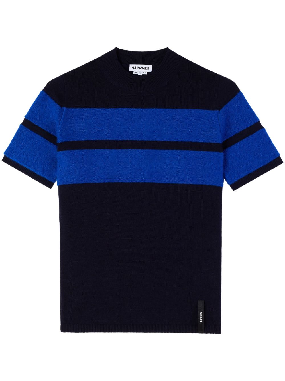 Sunnei striped short-sleeve T-shirt - Blue von Sunnei