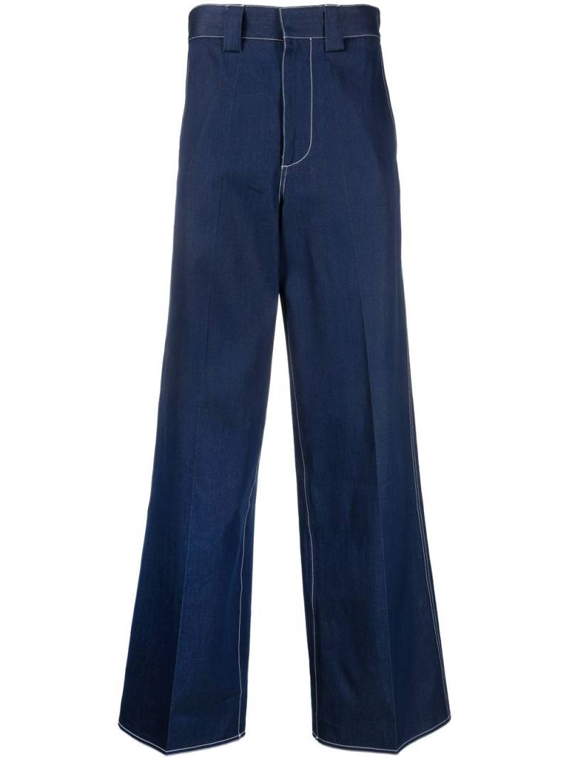 Sunnei wide-leg long jeans - Blue von Sunnei