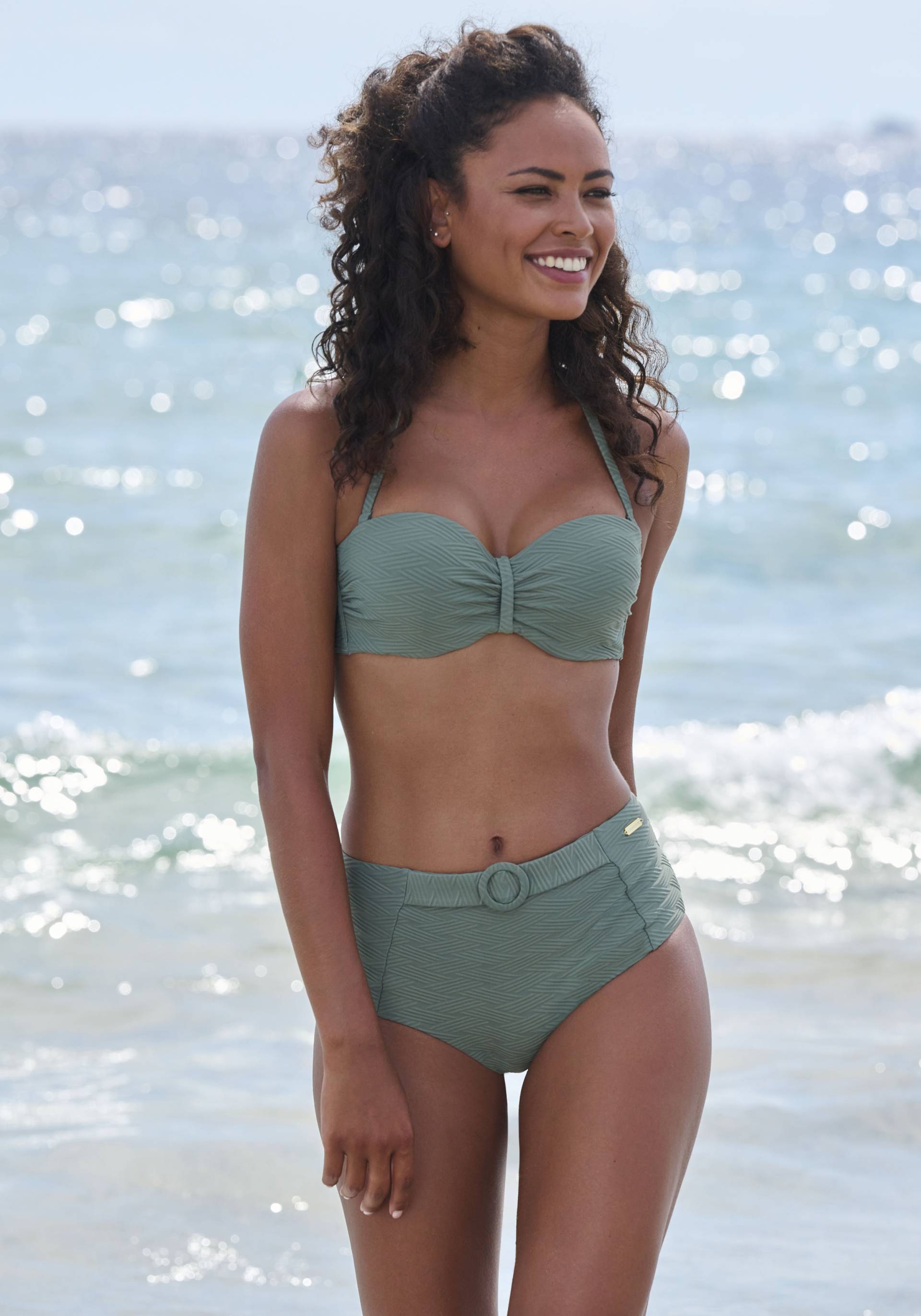 Sunseeker Bügel-Bandeau-Bikini-Top »Loretta«, mit Strukturmuster von Sunseeker