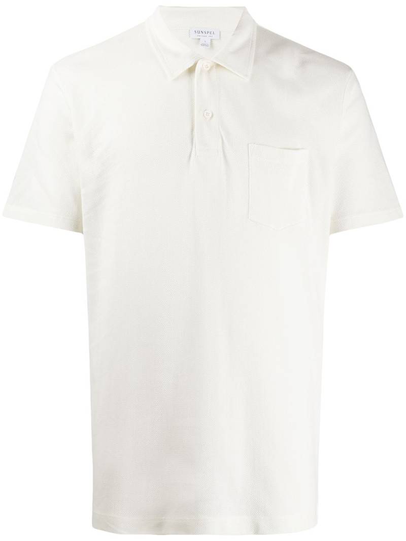 Sunspel Rivieria polo shirt - White von Sunspel