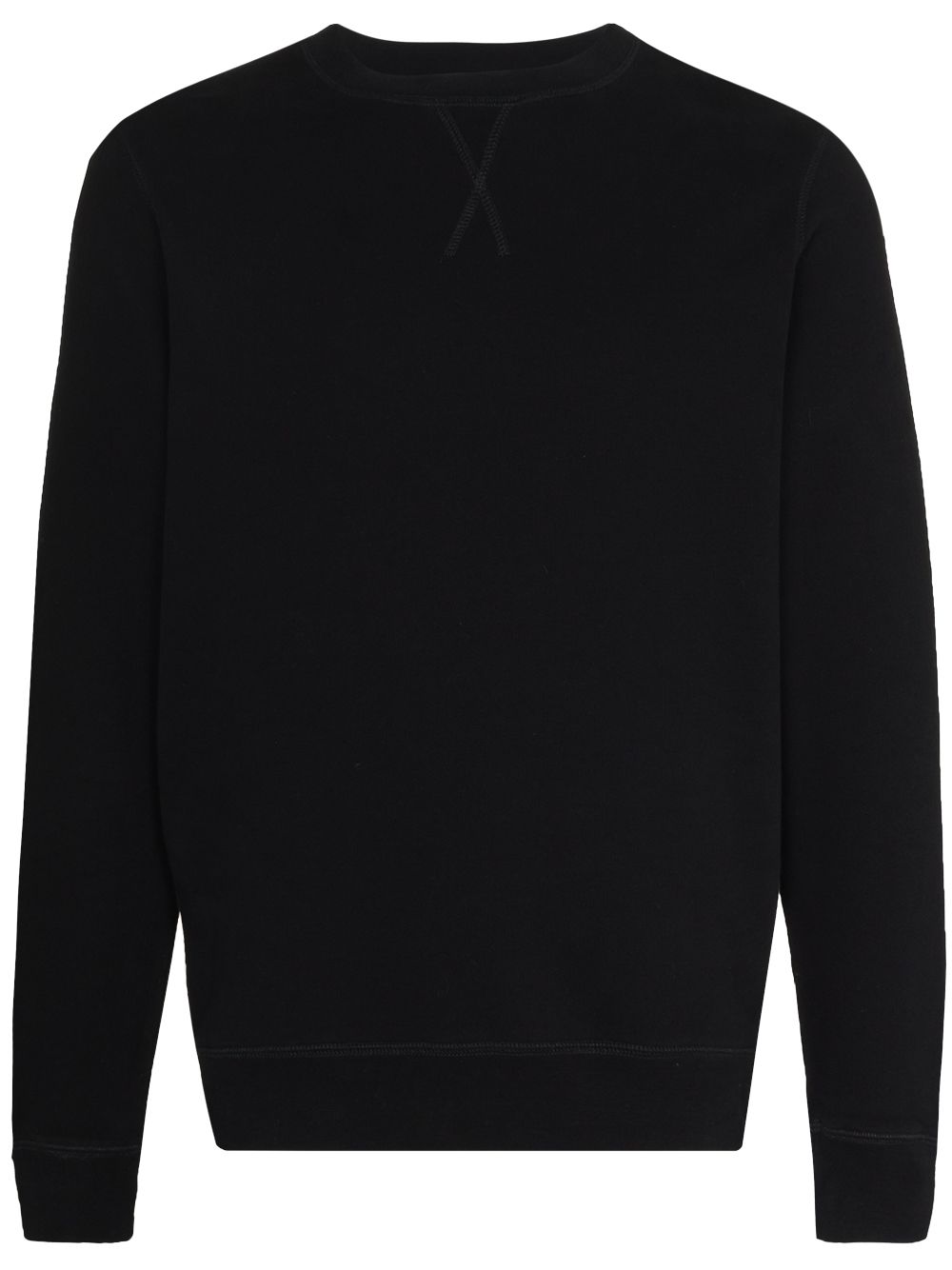 Sunspel crew-neck long-sleeve sweatshirt - Black von Sunspel