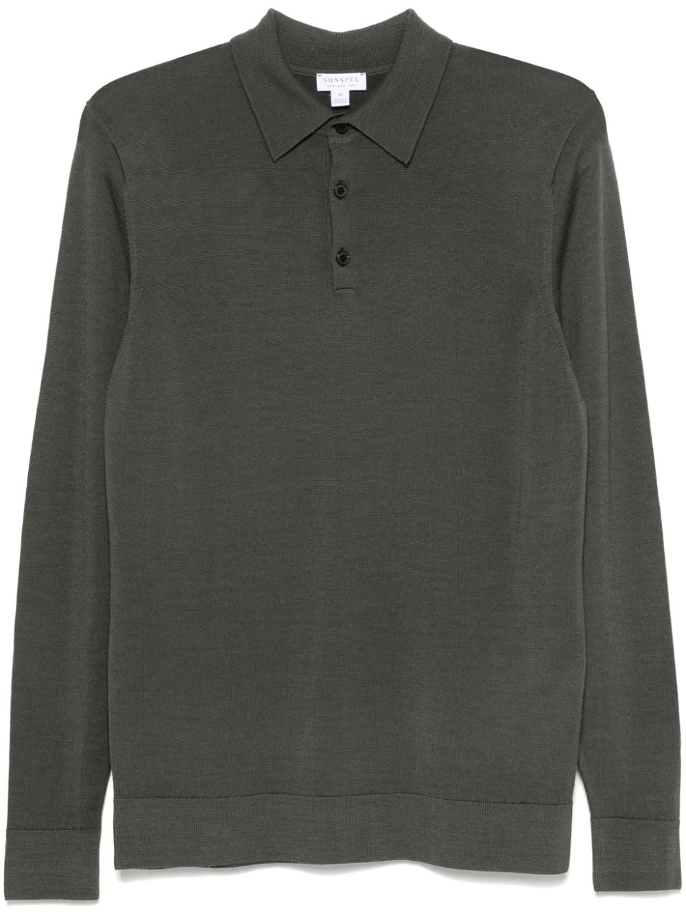 Sunspel extra‑fine merino polo shirt - Green von Sunspel