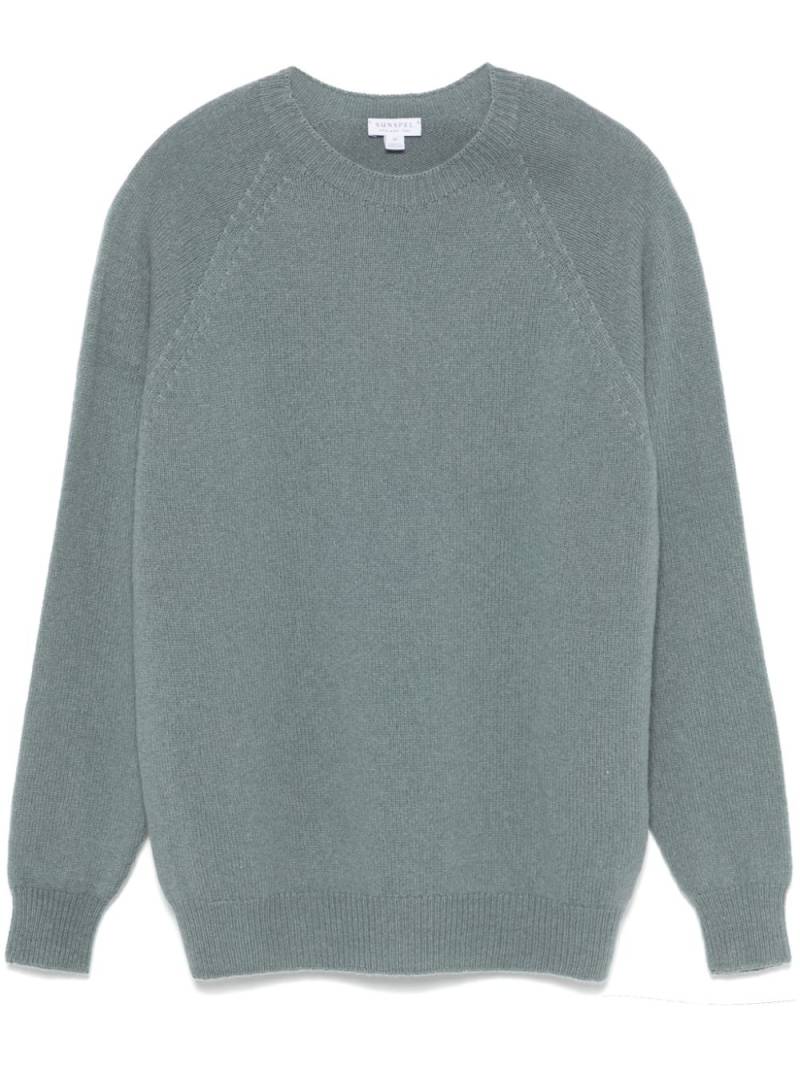 Sunspel lambs-wool sweater - Green von Sunspel