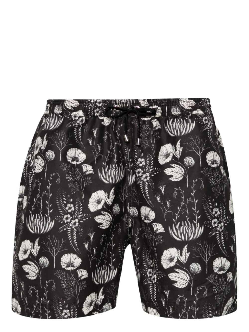 Sunspel leaf-print swim shorts - Black von Sunspel