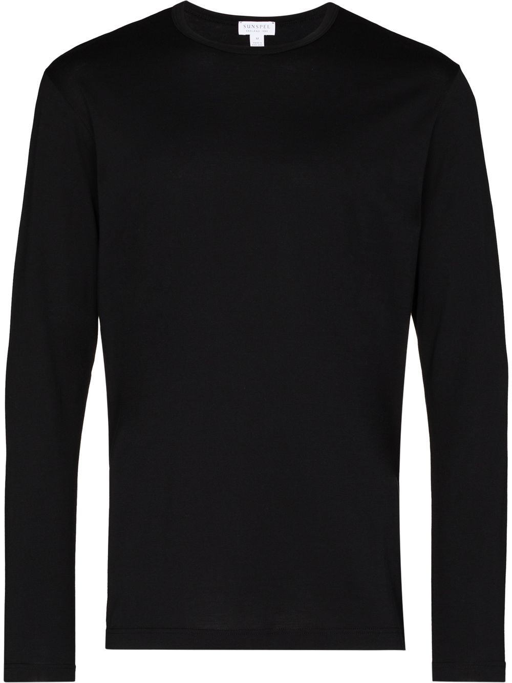 Sunspel long sleeve T-shirt - Black von Sunspel