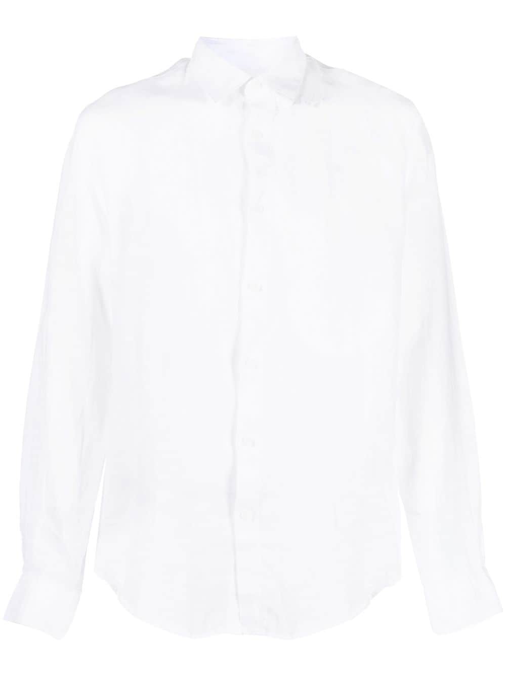 Sunspel long-sleeve linen shirt - White von Sunspel