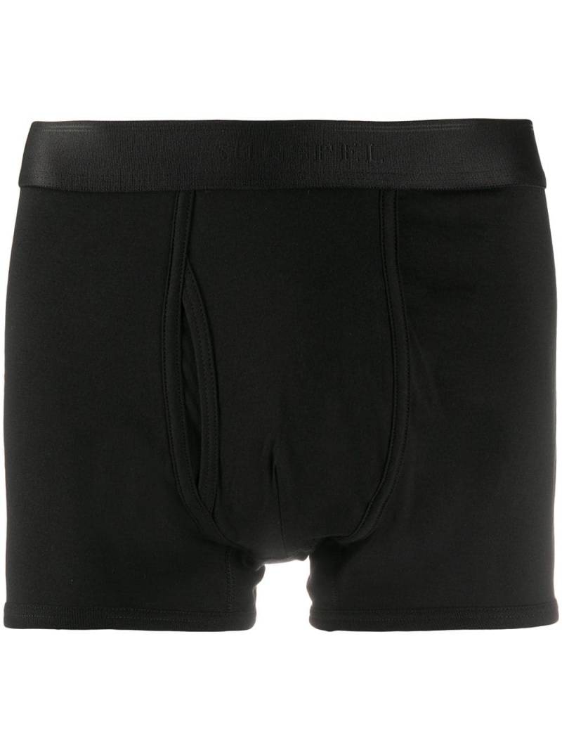 Sunspel plain boxer shorts - Black von Sunspel