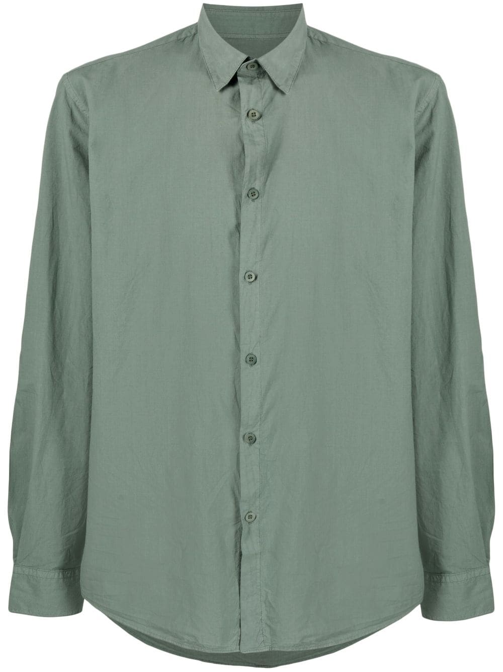 Sunspel plain cotton shirt - Green von Sunspel