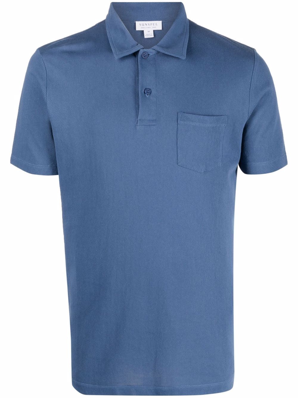 Sunspel pocket cotton polo shirt - Blue von Sunspel