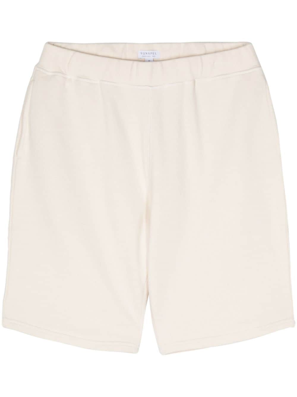 Sunspel seam-detail cotton shorts - Neutrals von Sunspel