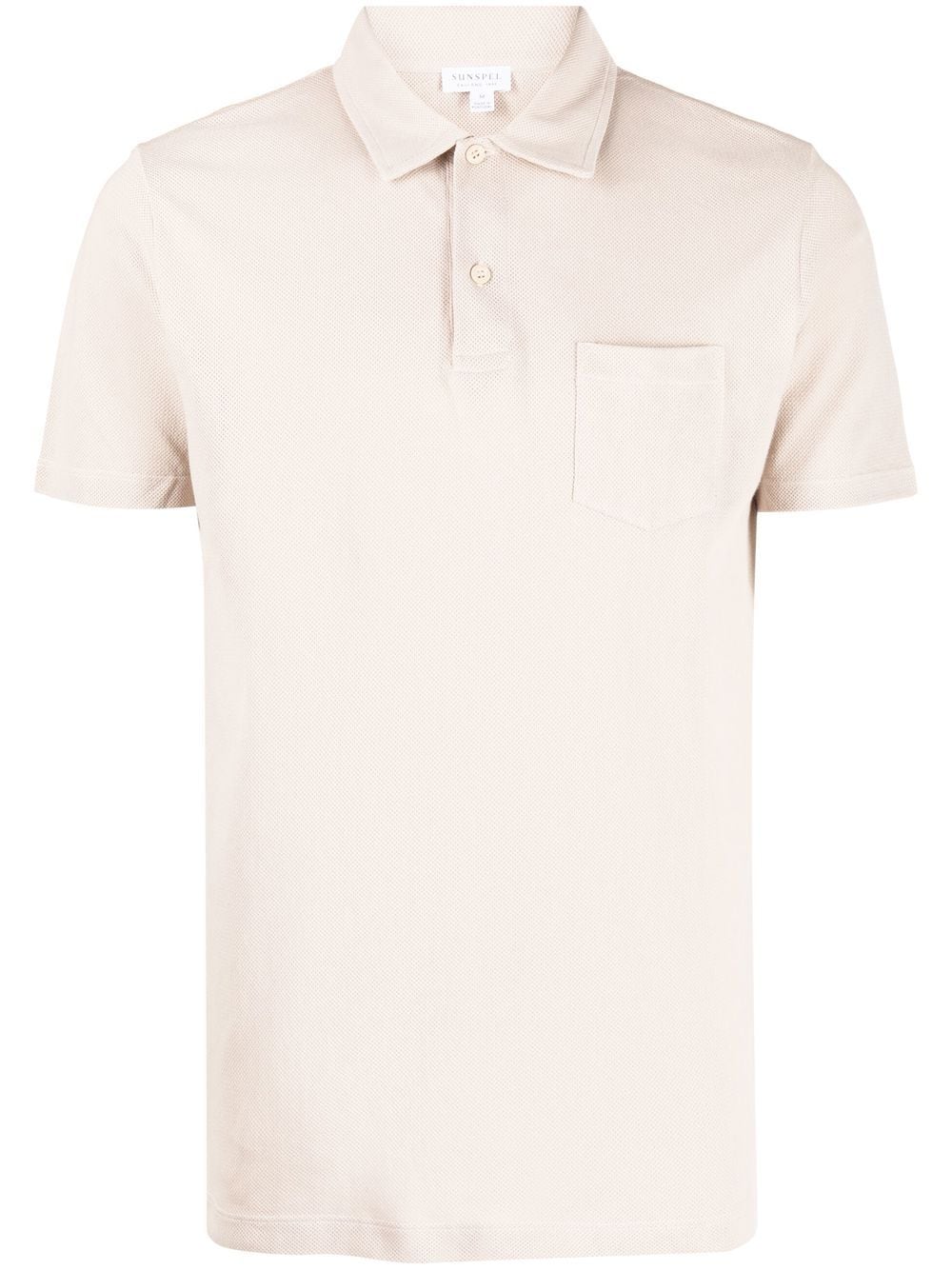 Sunspel short-sleeve cotton polo shirt - Neutrals von Sunspel