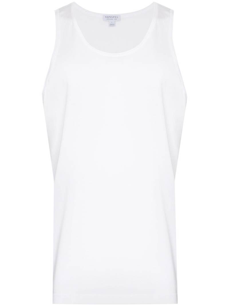 Sunspel superfine vest top - White von Sunspel