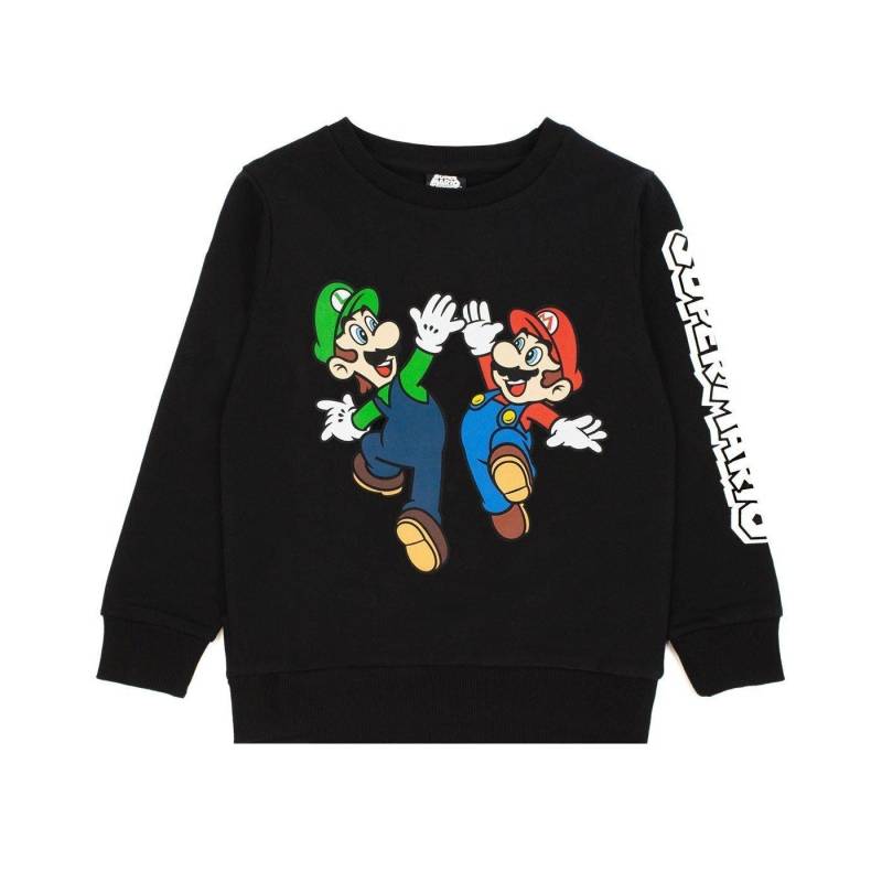 Super Mario - Sweatshirt, 116, Schwarz von Super Mario