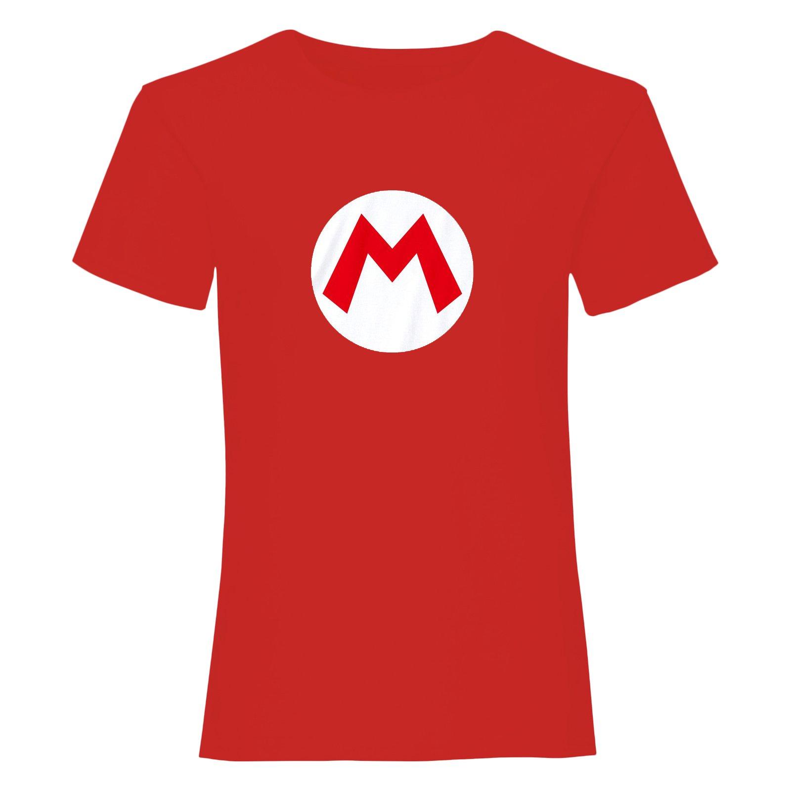 Tshirt Damen Rot Bunt L von Super Mario