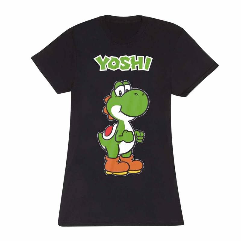 Tshirt Damen Schwarz L von Super Mario