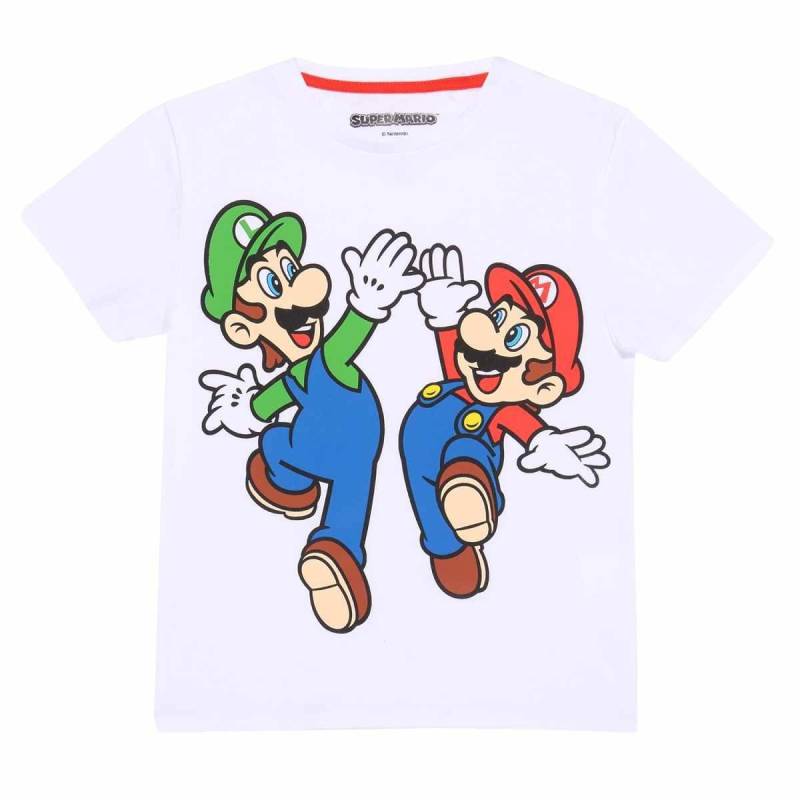 Super Mario - TShirt, 104, Weiss von Super Mario