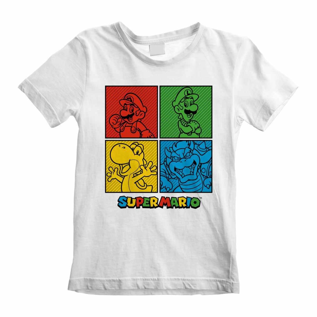 Tshirt Jungen Weiss 104 von Super Mario