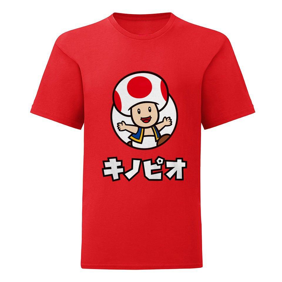 Super Mario - TShirt Toad, 116, Rot Bunt von Super Mario