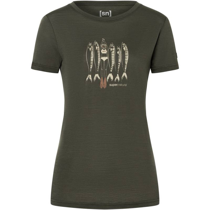 Super.Natural Damen Copper Sardine T-Shirt von Super.Natural