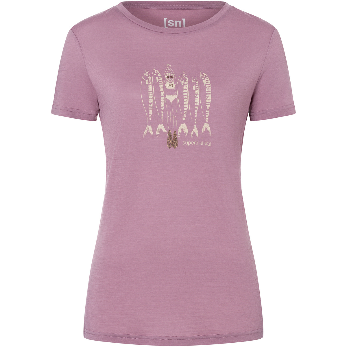 Super.Natural Damen Copper Sardine T-Shirt Super.Natural Damen Copper Sardine T-Shirt von Super.Natural