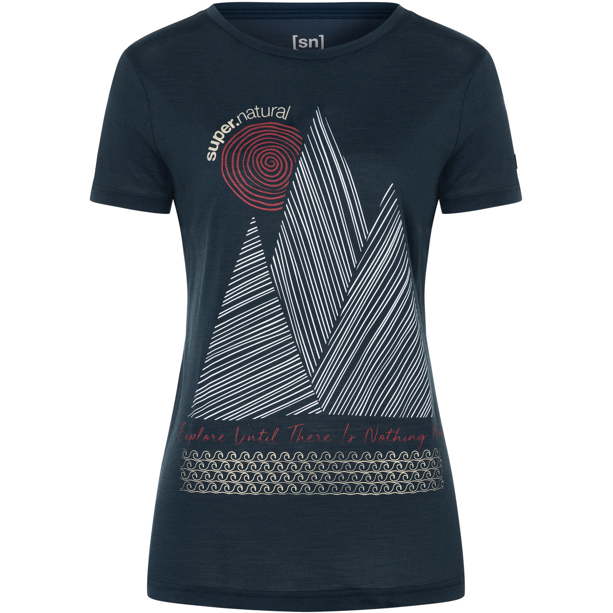 Super.Natural Damen Étretat Cliffs T-Shirt Super.Natural Damen Étretat Cliffs T-Shirt von Super.Natural