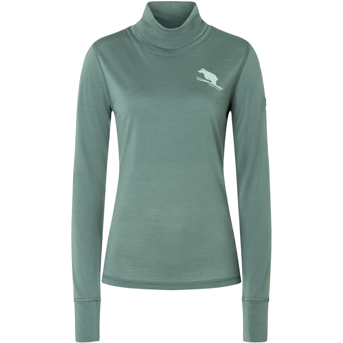 Super.Natural Damen Flear Roll Neck Longsleeve von Super.Natural