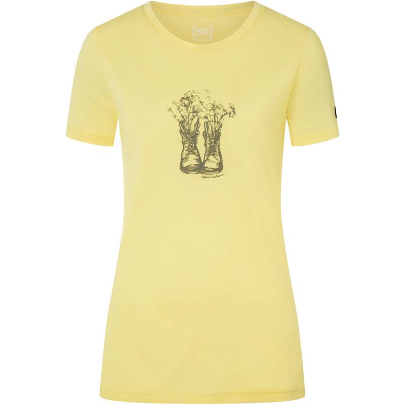 Super.Natural Damen Flower Boots T-Shirt von Super.Natural