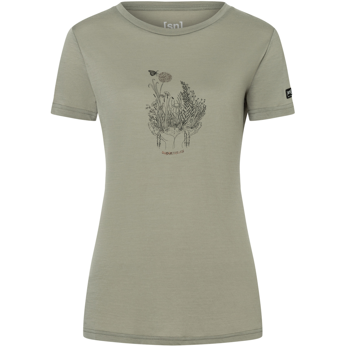 Super.Natural Damen Flowerhands T-Shirt von Super.Natural