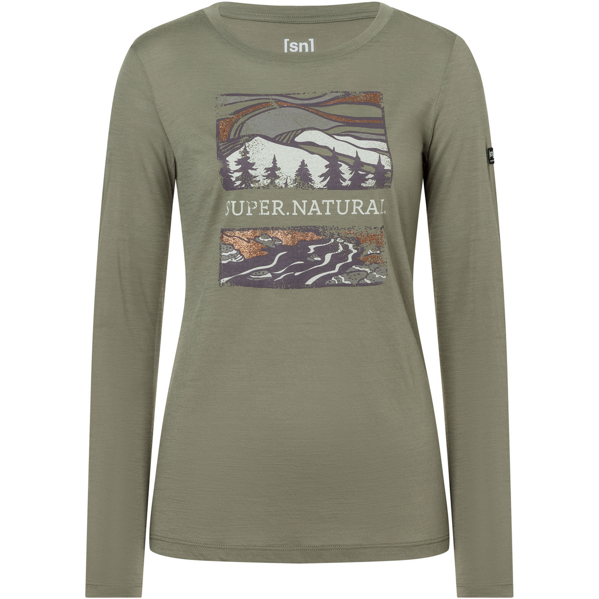 Super.Natural Damen Great Bear River Longsleeve von Super.Natural