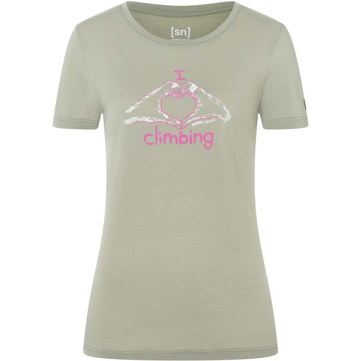 Super.Natural Damen I Love Climbing T-Shirt von Super.Natural