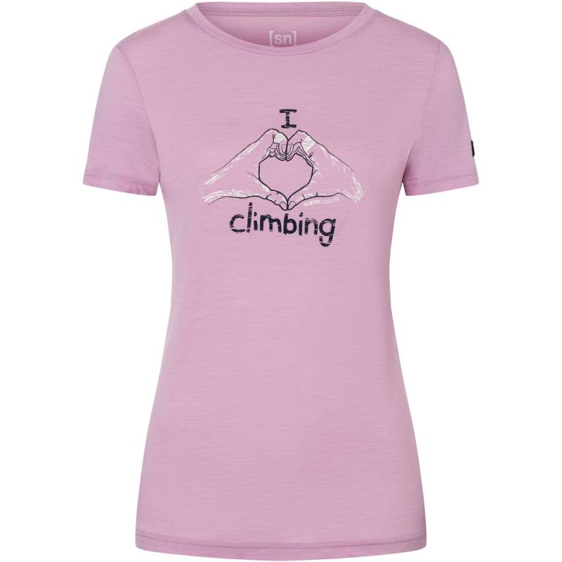 Super.Natural Damen I Love Climbing T-Shirt von Super.Natural