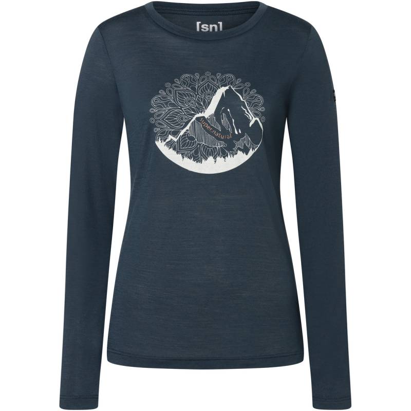 Super.Natural Damen Mountain Mandala Tree Longsleeve von Super.Natural