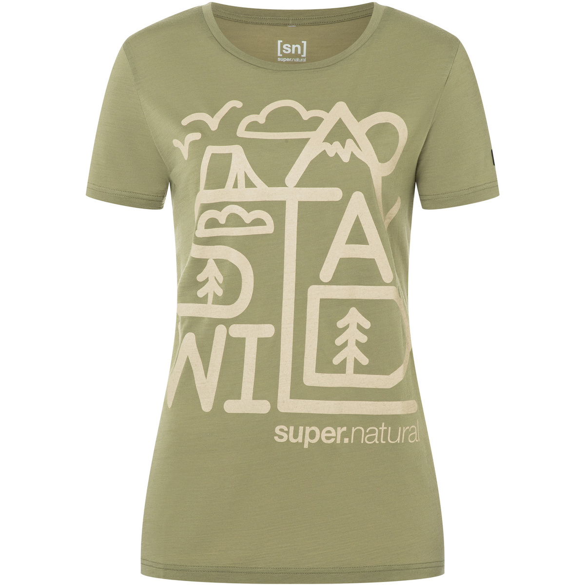 Super.Natural Damen Stay Wild T-Shirt von Super.Natural